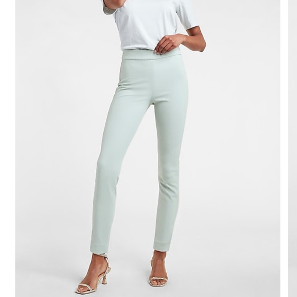 Express High Waisted Twill Soft Skinny Pant Size XXS - Picture 5 of 6